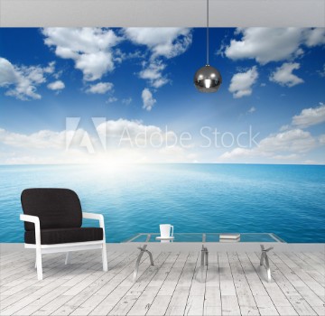 Afbeeldingen van Blue sea and sun